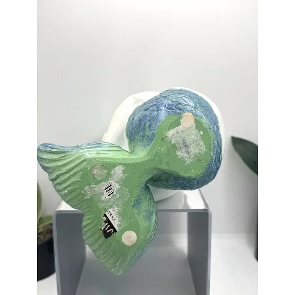 Hand Painted Mermaid Sculpture Figurine Nautical Home Decor - Picture 8 of 8